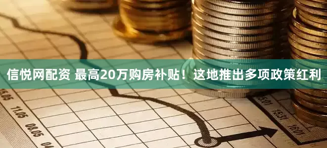 信悦网配资 最高20万购房补贴！这地推出多项政策红利